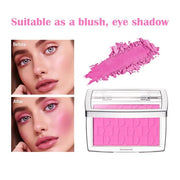 Pink Powder Blush Palette, Multi-Use Makeup Blusher Pink Blendable Formula