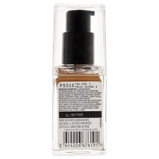 COVERGIRL Matte Ambition, All Day Foundation, Tan Cool 1.01 Ounce