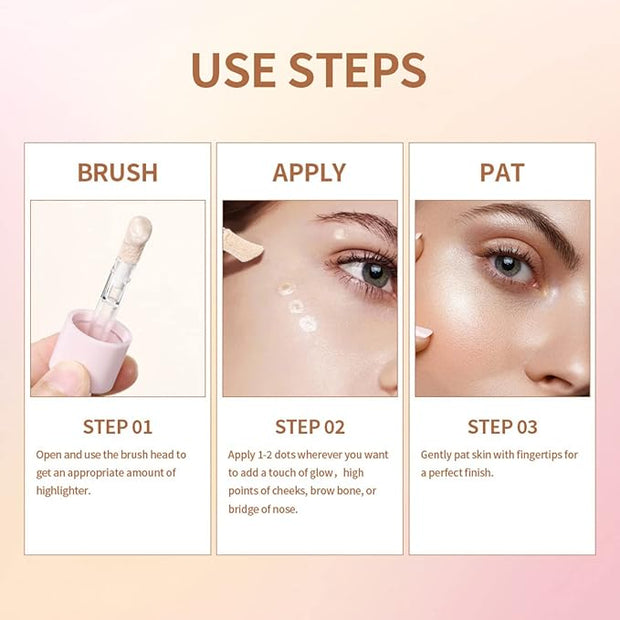 Liquid Blush, Matte Liquid Cream Makeup Dual Use for Girl