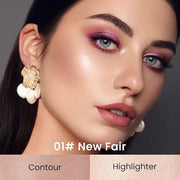 Kaely 2in1 Cream Bronzer Highlighter Stick,Face Shaping Contouring Shades Makeup,01