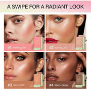 Cream Contour Stick,Bronzer Contouring Stick Facial Cream Highlight Lasting,01-Warm Glow