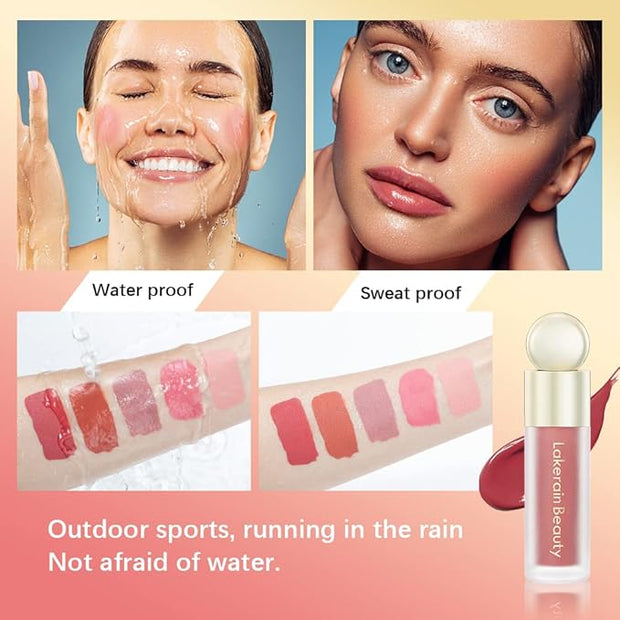Liquid Blush,Cream Blush,Soft Smooth Natural Matte Finish,Long Lasting&Waterproo Blush Makeup.(01-BLISS)