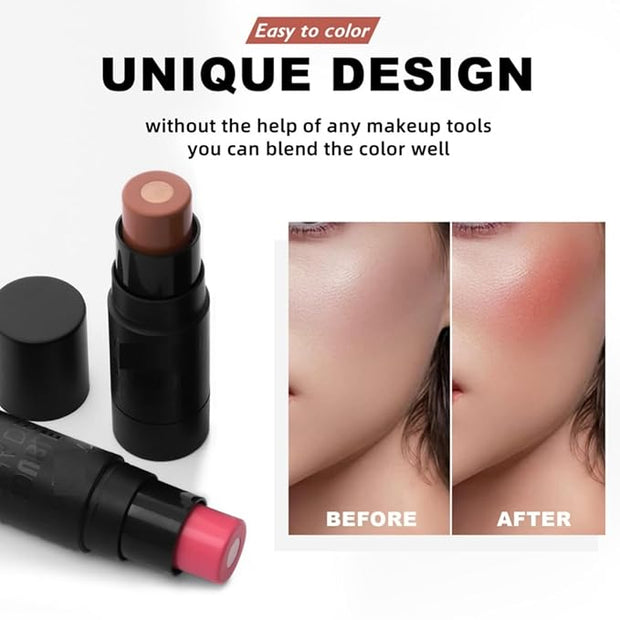 MAEPEOR Matte Blush 6 Color Smooth Creamy Shiny (Color 01)