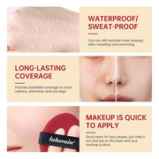 Flawless Glass Skin with Cushion Foundation - Long-lasting, (Latte, ) 18g