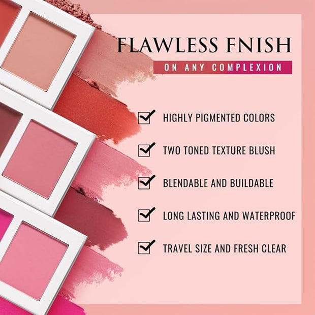 Blush for Cheeks, Highly Pigmented Soft Matte Cream (TIPSY 01#)