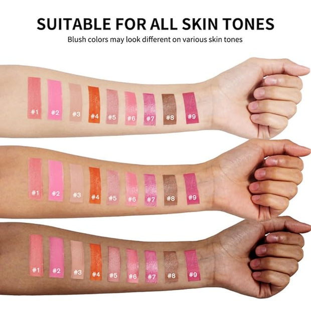 MAEPEOR Matte Liquid Blush 9 Colors Soft Cream (Color 08)