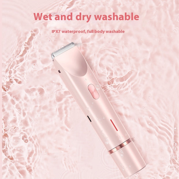 2-in-1 Waterproof Electric Shaver & Trimmer for Women