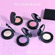 Face Highlighter Powder Palette, Glossy Glitter Illuminator Powder, Highlighter 12