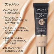 MAEPEOR Full Coverage Foundation 6 Colors Mattle Oil-Control (100 Porcelain)