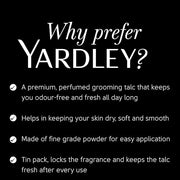 Yardley London Gentleman Deodorising Talc Talcum Powder for Men m 100G