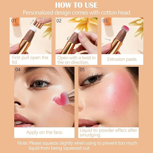 DAGEDA Blush Beauty Women Wand, Matte Liquid Cheek 0. (#07) 53oz
