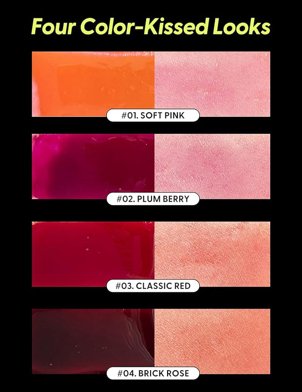 LIP My Tint Pack - Korean Lip Stain Peel Off Pack | Kiss-Proof Korean Lip Tint Long Lasting Lip Stain Marker | Waterproof Lip Stain Peel Off Lipstick (03. Classic Red, 0.50 Fl Oz)