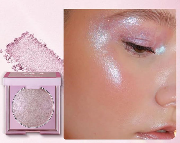 MAEPEOR Face Highlighter Palette 8 Colors Smooth Shimmer (ilt Purple) 02 G