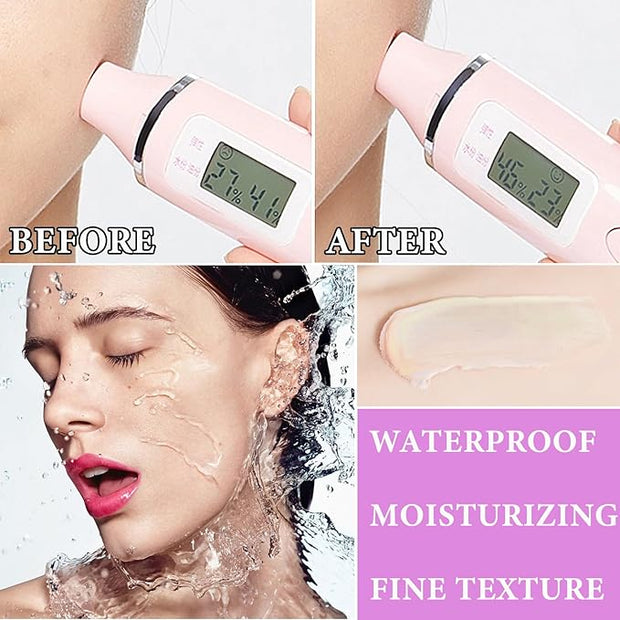2Pcs Color Correcting Facial Serum,Isolation Cream,Pore Primer,Invisible Pore,Skin Primer Base