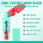3Pcs Liquid Blush for Cheeks, Soft Moisturizing Matte