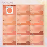 FOCALLURE Powder Palette Blush, Matte Mineral Blush Powder, Blendable, #501