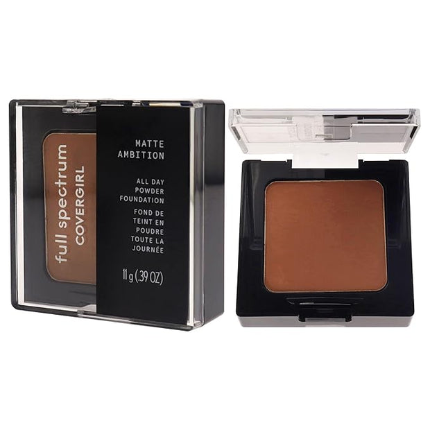 COVERGIRL Matte Ambition, All Day Powder Foundation, Deep
