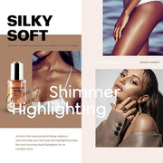 VIOLA HOUSE Liquid Highlighter Drops, Glitter Illuminator Blend (4 sunlight) 30ml