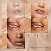 Liquid Foundation,Matte 3-in-iquid Foundation Lightweight, Hydrating CC Cream Cruelty-Free (03) 1 L