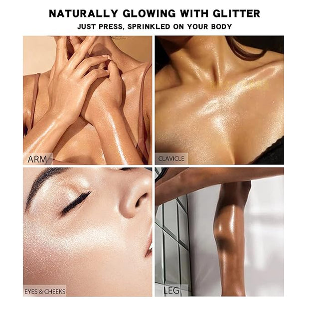 KYDA Highlighter Powder Spray, Glitter High Gloss Spray