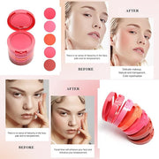 UCANBE 5 Colors Face Blusher Palette Waterproof Matte