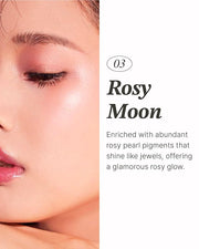 Glint Stick Highlighter (Rosy Moon, 0.) - Multi-Use Nose, Lips. 24oz