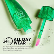 Lip Balm, 3PCS Aloe Vera Long Lasting Nutritious Lip Oil, Color Changing Tinted Lip Balm Set, Natural Plumping Hydrating, Easy Brush Application, Cute Portable Design, Unisex