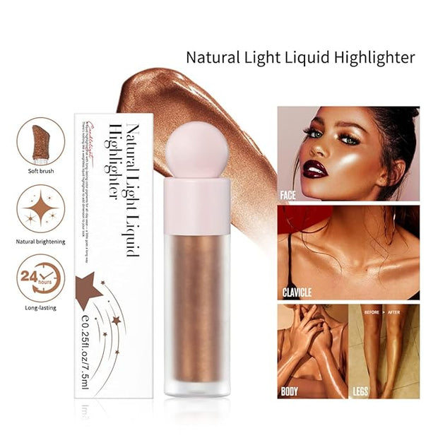 Liquid Blush, Matte Liquid Cream Makeup Dual Use for Girl