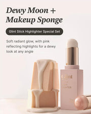 Glint Stick Highlighter Special Set (Dewy Moon(Set), 0. Blendable Color. 24oz