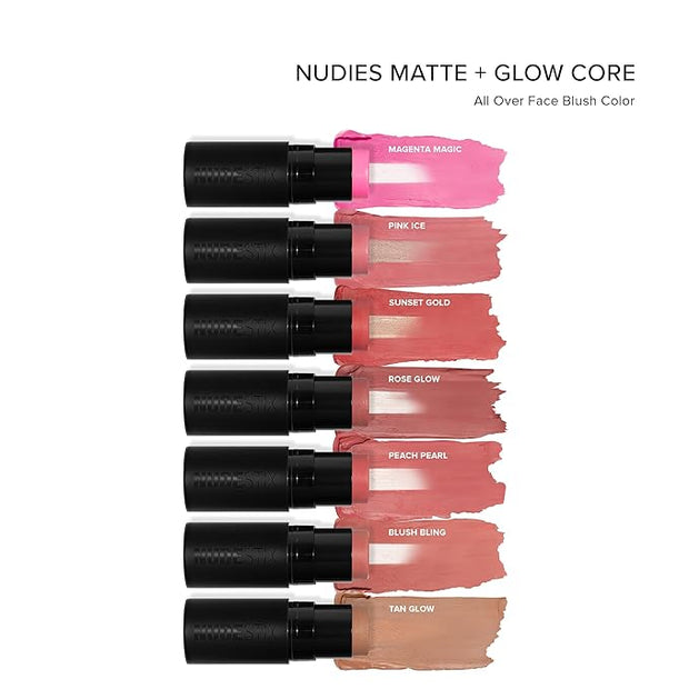 Nudies Matte + Glow Core All Over Face Rose Glow