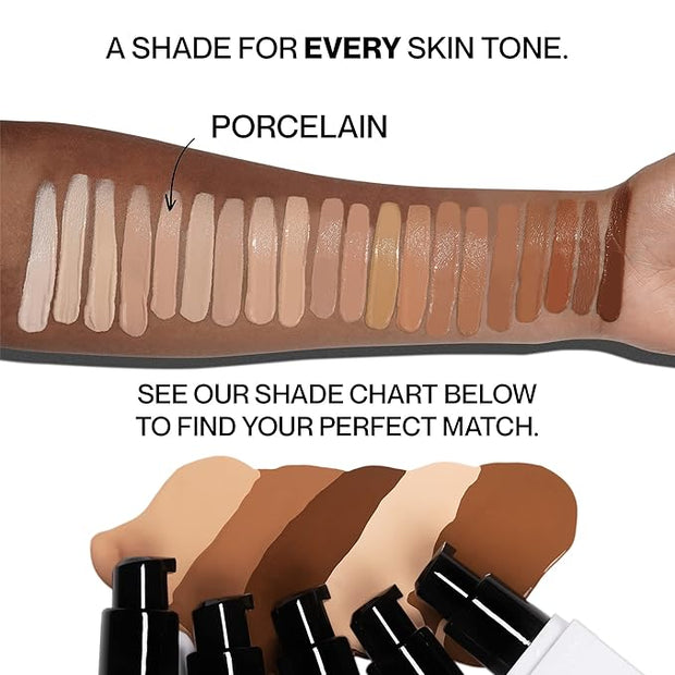 HIDE PREMIUM Liquid Foundation, Multi-Use Waterproof Foundation, Medium/Full 1 fl oz