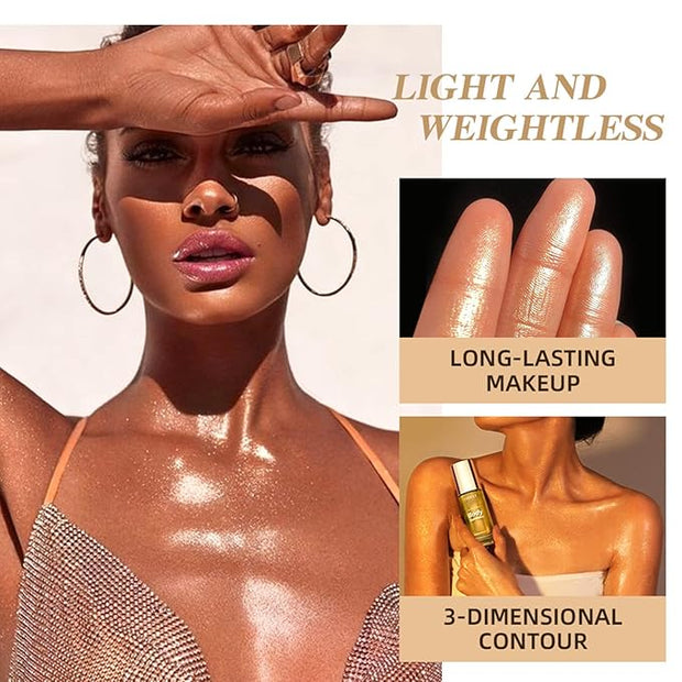 Moisturizing Body Luminizers 5 Colors Smooth and Shimmer 05 Gold) 40ml