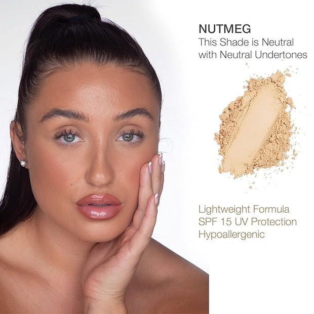 bellapierre Compact Mineral Foundation SPF 15 | Vegan - Nutmeg 35 Oz