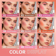 MAEPEOR Matte Liquid Blush 9 Colors Soft Cream (Color 08)
