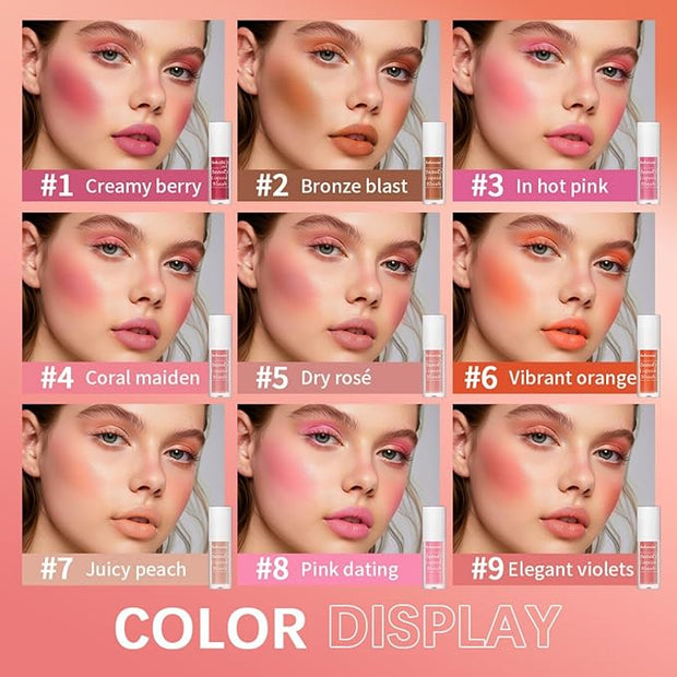 MAEPEOR Matte Liquid Blush 9 Colors Soft Cream (Color 08)