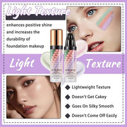 2PCS Tri-color Color Corrector Isolation Cream,One Step Color Correcting Foundation