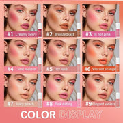 MAEPEOR Matte Liquid Blush 9 Colors Soft Cream (Color 02)