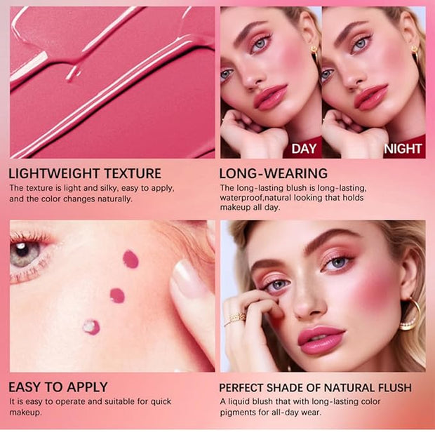 MAEPEOR Matte Liquid Blush 9 Colors Soft Cream (Color 08)