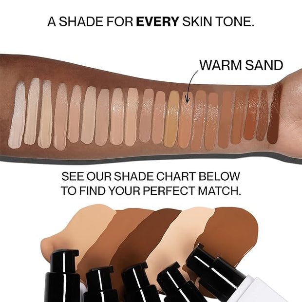 HIDE PREMIUM Liquid Foundation, Multi-Use Waterproof Foundation, Medium/Full 1 fl oz