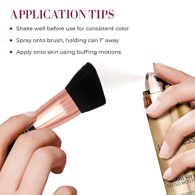 LUMINESS Airbrush Veil Tinted Moisturizer with Buffing Brush, & Aloe