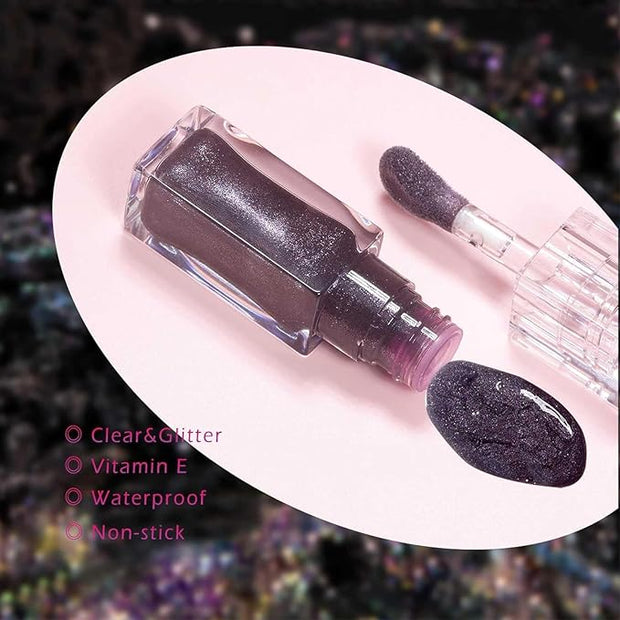 2PCS Color Changing Lip Oil Lip Care，2024 New Magic Black Color Changing Lip Oil and Magic Color Changing Lip Oil PH，Moisturizing Lip Glow Oil Plumping Glimmer Glow Lipstick Non-sticky