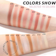16 Colors Blush Contour Highlighter Makeup Palette, All-in-One