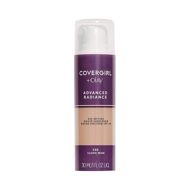 COVERGIRL Advanced Radiance Age-Defying Foundation Makeup, Classic Beige, May Vary) 1 oz