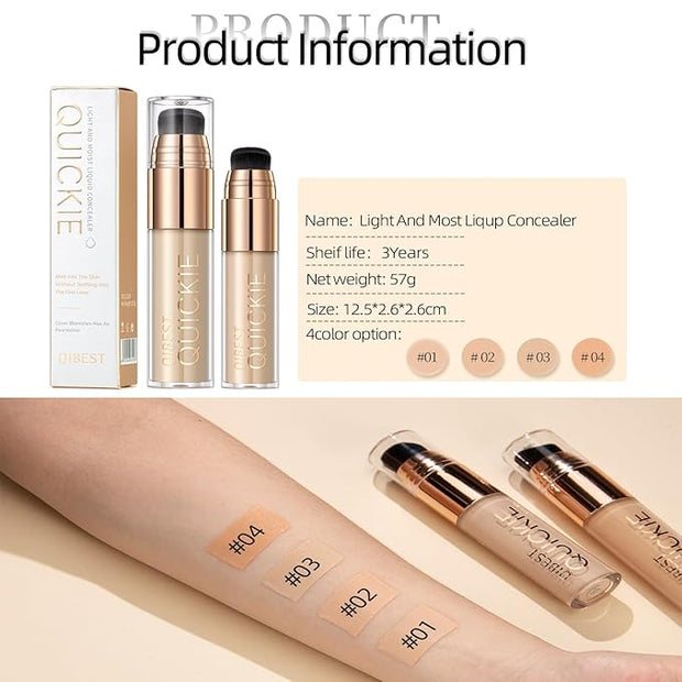 Mattte Liquid Concealer Foundation, Silky Foundation Mist Makeup, Finish (#04)