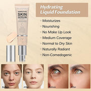 Phoera Foundation Makeup,Flawless Soft Matte Full Coverage with Porcelain, 1PC)