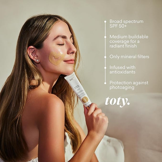 Ilumina CC Cream SPF 50+, 100% Mineral Color MEDIUM BEIGE