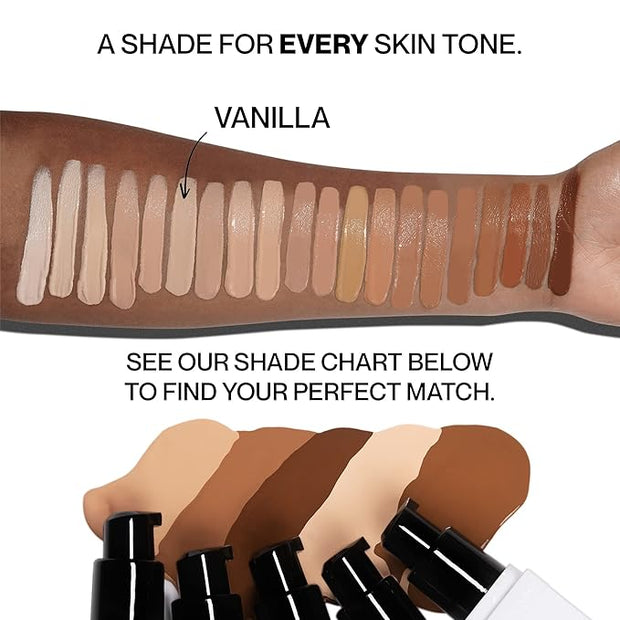HIDE PREMIUM Liquid Foundation, Multi-Use Waterproof Foundation, Medium/Full 1 fl oz