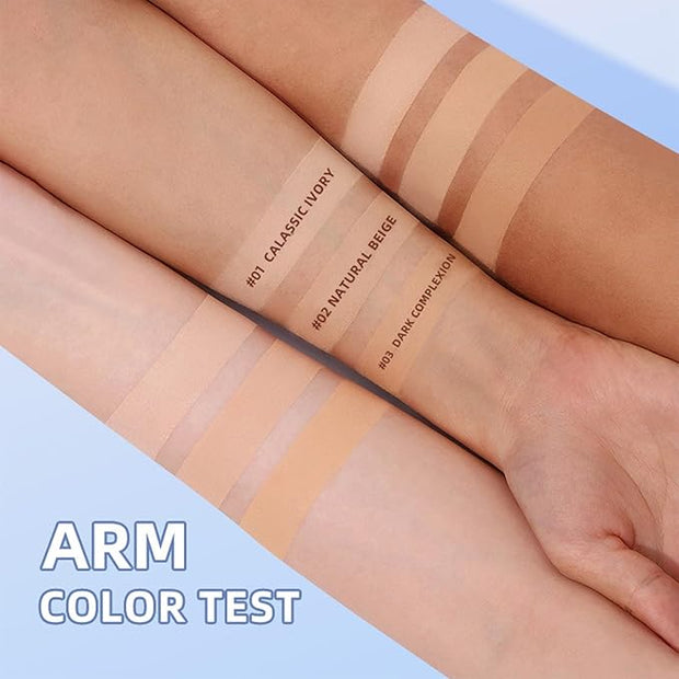 Oil Control Pressed Powder, Matte Smooth Face Setting (BROWN 2#)