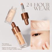 Matte Liquid Foundation Makeup,24 HR Oil Control Concealer (06#, ) 31g