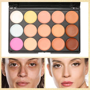 Pure Vie 15 Colors Cosmetics Cream Contour and Makeup Brushs